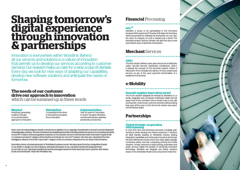 Worldline, brochure corporate