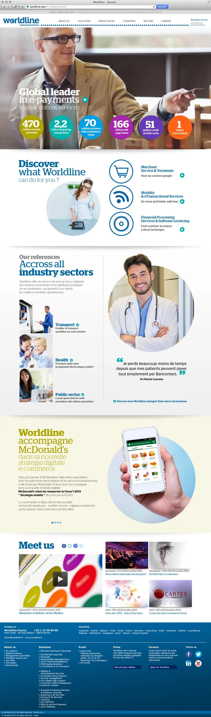 Worldline, design et ergonomie web