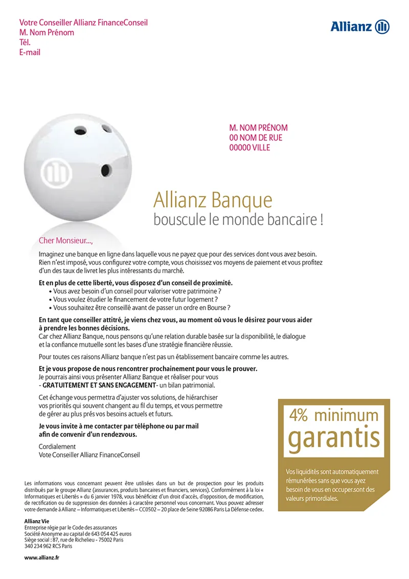 Allianz Banque fait un strike !