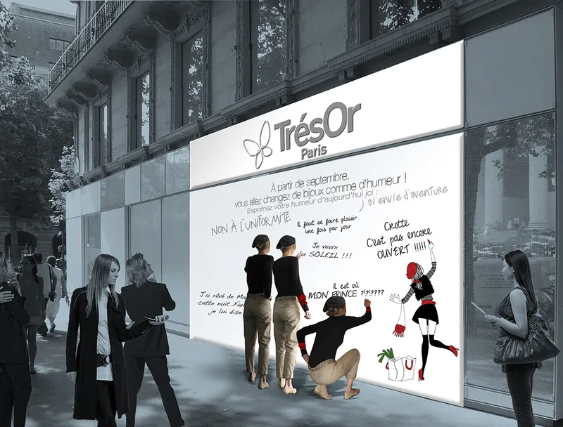 Trésor dressed in gold