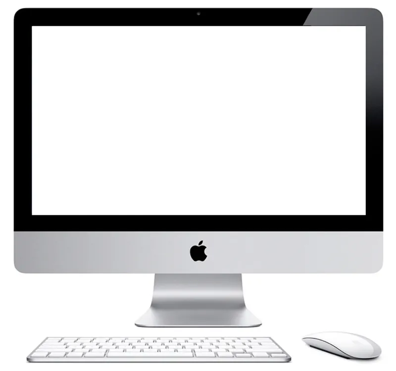 Le site eSkin sur iMac