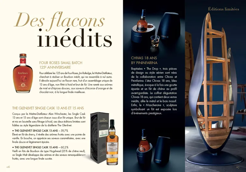 Terres de Whisky, Le Club : flacons