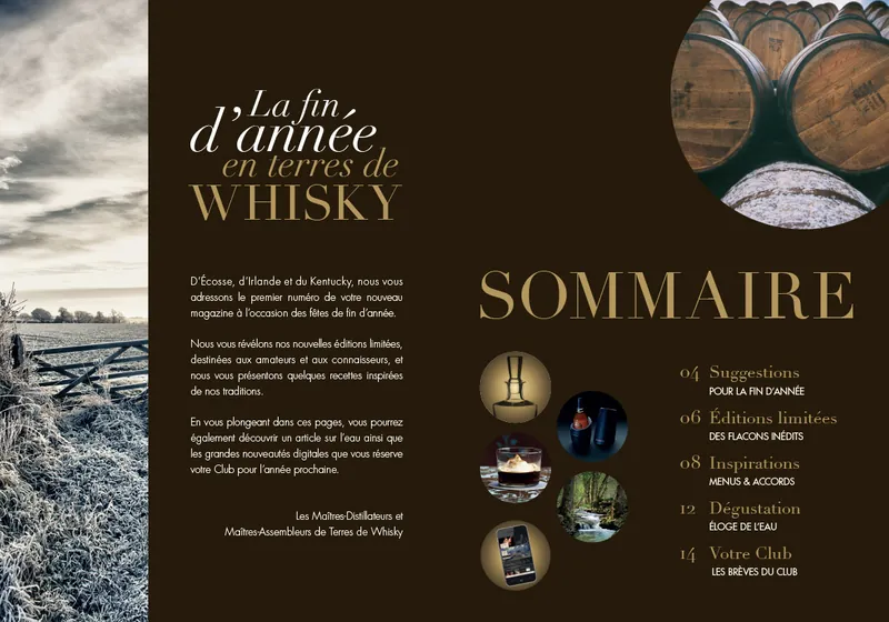 Terres de Whisky, Le Club : sommaire